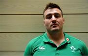 14 June 2018; Niall Scannell poses for a portrait after an Ireland rugby press conference in Melbourne, Australia. Photo by Brendan Moran/Sportsfile