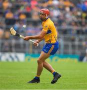 10 June 2018; Peter Duggan of Clare takes a free during the Munster GAA Hurling Senior Championship Round 4 match between Tipperary and Clare at Semple Stadium in Thurles, Tipperary. Photo by Ray McManus/Sportsfile