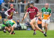 13 June 2018; Seán Loftus of Galway during the Bord Gáis Energy Leinster Under 21 Hurling Championship 2018 Quarter Final match between Offaly and Galway at Bord Na Móna O'Connor Park, in Tullamore, Offaly. Photo by Piaras Ó Mídheach/Sportsfile