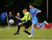 15 June 2018; Conal Bergin of Kildare in action against Ben Quinn of DDSL in the Kennedy Cup Final match between DDSL and Kildare during the SFAI Kennedy Cup Finals at University of Limerick, Limerick. Photo by Tom Beary/Sportsfile