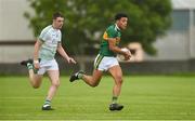 15 June 2018; Stefan Okunbar of Kerry in action against Adam Kearns of Limerick during the EirGrid Munster GAA Football U20 Championship quarter-final match between Limerick and Kerry in Newcastlewest, Co. Limerick. Photo by Diarmuid Greene/Sportsfile