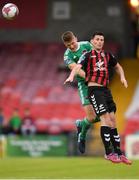 15 June 2018; Sean McLoughlin of Cork City in action against Dinny Corcoran of Bohemians during the SSE Airtricity League Premier Division match between Cork City and Bohemians at Turner's Cross, Cork. Photo by Eóin Noonan/Sportsfile