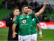 16 June 2018; Rob Kearney of Ireland salutes the Irish supporters after the 2018 Mitsubishi Estate Ireland Series 2nd Test match between Australia and Ireland at AAMI Park, in Melbourne, Australia. Photo by Brendan Moran/Sportsfile
