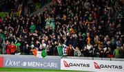 16 June 2018; Ireland supporters celebrate after the 2018 Mitsubishi Estate Ireland Series 2nd Test match between Australia and Ireland at AAMI Park, in Melbourne, Australia. Photo by Brendan Moran/Sportsfile