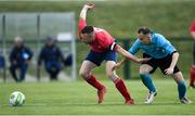 16 June 2018; Wayne O'Callaghan of Munster 1 in action against Ciaran Chua of Eastern 1 during the Special Olympics 2018 Ireland Games at the FAI National Training Centre in Abbotstown, Dublin. Photo by Ramsey Cardy/Sportsfile