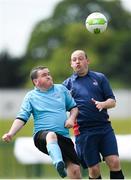 16 June 2018; Damien Kirwan of Munster 4 in action against Bernard Dunne of of Eastern 3 during the Special Olympics 2018 Ireland Games at the FAI National Training Centre in Abbotstown, Dublin. Photo by Ramsey Cardy/Sportsfile
