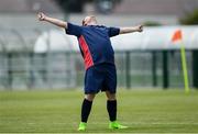 16 June 2018; Shane O'Neill of Munster 4 celebrates at the final whistle during the Special Olympics 2018 Ireland Games at the FAI National Training Centre in Abbotstown, Dublin. Photo by Ramsey Cardy/Sportsfile