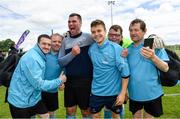 16 June 2018; Dublin footballer Eoin Murchan with players from the Eastern 3 team during the Special Olympics 2018 Ireland Games at the FAI National Training Centre in Abbotstown, Dublin. Photo by Ramsey Cardy/Sportsfile