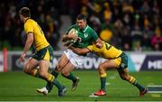 16 June 2018; Rob Kearney of Ireland is tackled by Nick Phipps of Australia during the 2018 Mitsubishi Estate Ireland Series 2nd Test match between Australia and Ireland at AAMI Park, in Melbourne, Australia. Photo by Brendan Moran/Sportsfile