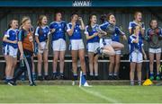 16 June 2018; Cavan substitutes look on during the All-Ireland U14 A Ladies Football Final match between Cavan and Dublin in Lann Léire GAA in Dunleer, Co. Louth. Photo by Piaras Ó Mídheach/Sportsfile