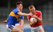 16 June 2018; Damien Gore of Cork in action against Gavin Whelan of Tipperary during the EirGrid Munster GAA Football U20 Championship quarter-final match between Cork and Tipperary at Páirc UÍ Rinn, Cork. Photo by Eóin Noonan/Sportsfile