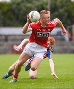 16 June 2018; Damien Gore of Cork in action against Eanna McBride of Tipperary during the EirGrid Munster GAA Football U20 Championship quarter-final match between Cork and Tipperary at Páirc UÍ Rinn, Cork. Photo by Eóin Noonan/Sportsfile