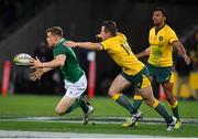 16 June 2018; Garry Ringrose of Ireland is tackled by Bernard Foley of Australia during the 2018 Mitsubishi Estate Ireland Series 2nd Test match between Australia and Ireland at AAMI Park, in Melbourne, Australia. Photo by Brendan Moran/Sportsfile