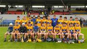 17 June 2018; The Clare squad before the Electric Ireland Munster GAA Hurling Minor Championship Round 5 match between Clare and Limerick at Cusack Park in Ennis, Clare. Photo by Ray McManus/Sportsfile