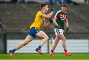 17 June 2018; Aidan Dowd of Roscommon celebrates after scoring his side's first goal of the game during the EirGrid Connacht GAA Football U20 Championship Final match between Mayo and Roscommon at Dr Hyde Park in Roscommon. Photo by Ramsey Cardy/Sportsfile