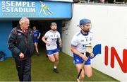 17 June 2018; Michael Walsh of Waterford runs out for his record breaking 74th consecutive Hurling Championship appearance ahead of the Munster GAA Hurling Senior Championship Round 5 match between Waterford and Cork at Semple Stadium in Thurles, Tipperary.Photo by Matt Browne/Sportsfile