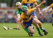 17 June 2018; Tony Kelly of Clare in action against Cian Lynch of Limerick during the Munster GAA Hurling Senior Championship Round 5 match between Clare and Limerick at Cusack Park in Ennis, Clare. Photo by Ray McManus/Sportsfile