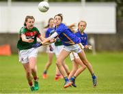 17 June 2018; Sinéad Walsh of Mayo in action against Kate Burke of Tipperary during the All-Ireland Ladies Football U14 B Final between Mayo and Tipperary at Duggan Park in Ballinasloe, Co. Galway. Photo by Harry Murphy/Sportsfile