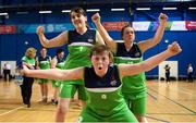 17 June 2018; Aine Naughten from the Connaught Female Team 1 celebrates after winning the Ladies Basketball Final match between Connaught Female 1 and Eastern Female 2 during the Special Olympics 2018 Ireland Games at the FAI National Training Centre in Abbotstown, Dublin. Photo by Tom Beary/Sportsfile