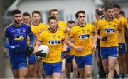 17 June 2018; Roscommon captain Conor Devaney leads his side out ahead of the Connacht GAA Football Senior Championship Final match between Roscommon and Galway at Dr Hyde Park in Roscommon. Photo by Ramsey Cardy/Sportsfile