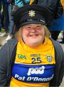 17 June 2018; Clare supporter Clare Fitzgerald, from Bodyke, wears a Garda hat, after the Munster GAA Hurling Senior Championship Round 5 match between Clare and Limerick at Cusack Park in Ennis, Clare. Photo by Ray McManus/Sportsfile