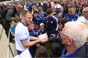 17 June 2018; Michael Walsh of Waterford meets supporters after the Munster GAA Hurling Senior Championship Round 5 match between Waterford and Cork at Semple Stadium in Thurles, Tipperary. Photo by Matt Browne/Sportsfile