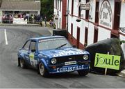17 June 2018; Wesley Patterson and Johnny Baird in a Ford Escort Mk2 during stage 17 in the Joule Donegal International Rally - Day 3 in Letterkenny, Donegal. Photo by Philip Fitzpatrick/Sportsfile