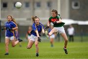 17 June 2018; Milly Sherridan of Mayo in action against Niamh Costigan of Tipperary during the All-Ireland Ladies Football U14 B Final between Mayo and Tipperary at Duggan Park in Ballinasloe, Co. Galway. Photo by Harry Murphy/Sportsfile