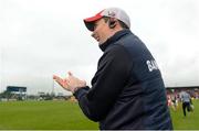 17 June 2018; Mayo manager Mike Solan celebrates after the EirGrid Connacht GAA Football U20 Championship Final match between Mayo and Roscommon at Dr Hyde Park in Roscommon. Photo by Piaras Ó Mídheach/Sportsfile