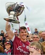 17 June 2018; Shane Walsh of Galway with the cup following the Connacht GAA Football Senior Championship Final match between Roscommon and Galway at Dr Hyde Park in Roscommon. Photo by Ramsey Cardy/Sportsfile