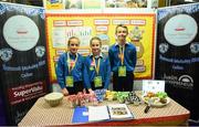 18 June 2018; Students, from left, Judy Nolan, Amy Power, and Conor Donnelly of Bunscoil McAuley Rice, Callan, Co Kilkenny, from the 'Power Porridge' stand at the JEP National Showcase Day in the RDS Simmonscourt, Ballsbridge, Dublin. Photo by David Fitzgerald/Sportsfile