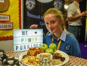 18 June 2018; Amy Power of Bunscoil McAuley Rice, Callan, Co Kilkenny, from the 'Power Porridge' stand at the JEP National Showcase Day in the RDS Simmonscourt, Ballsbridge, Dublin. Photo by David Fitzgerald/Sportsfile