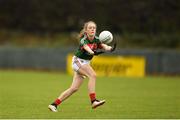 17 June 2018; Alannah Devereux of Mayo in action during the All-Ireland Ladies Football U14 B Final between Mayo and Tipperary at Duggan Park in Ballinasloe, Co. Galway. Photo by Harry Murphy/Sportsfile