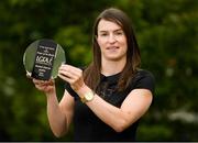 18 June 2018; Sinéad Aherne of Dublin with The Croke Park Hotel and LGFA Player of the Month award for May, at The Croke Park Hotel, Jones Road, in Dublin. Sinéad captained Dublin to the county’s first Lidl Ladies National Football League Division 1 title on May 6, scoring 1-9 in the final against Mayo at Parnell Park and earning the prestigious Player of the Match award.  Photo by Piaras Ó Mídheach/Sportsfile