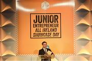 18 June 2018; John Brennan, Park Hotel & Dromquinna Manor speaking during the JEP National Showcase Day in the RDS Simmonscourt, Ballsbridge, Dublin. Photo by Eóin Noonan/Sportsfile