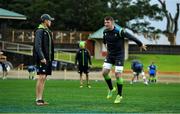 18 June 2018; Forwards coach Simon Easterby, left, with captain Peter O'Mahony during Ireland rugby squad training at North Sydney Oval in Sydney, Australia. Photo by Brendan Moran/Sportsfile