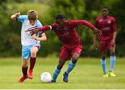 15 June 2018; Conor Bird of Drogheda in action against Churchill Idemudia of Galway in the Trophy Final match between Drogheda and Galway during the SFAI Kennedy Cup Finals at University of Limerick, Limerick. Photo by Tom Beary/Sportsfile