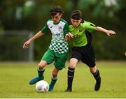15 June 2018; Adam Hickey of Limerick Desmond in action against Callum Ralph of NDSL in the Shield Final match between Limerick Desmond and NDSL during the SFAI Kennedy Cup Finals at University of Limerick, Limerick. Photo by Tom Beary/Sportsfile