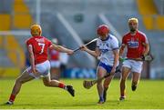 20 June 2018; Darragh Lyons of Waterford in action against Billy Hennessy of Cork during the Bord Gais Energy Munster Under 21 Hurling Championship Semi-Final match between Cork and Waterford at Pairc Ui Chaoimh in Cork. Photo by Eóin Noonan/Sportsfile