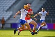 20 June 2018; Thomas Douglas of Waterford in action against David Griffin of Cork during the Bord Gais Energy Munster Under 21 Hurling Championship Semi-Final match between Cork and Waterford at Pairc Ui Chaoimh in Cork. Photo by Eóin Noonan/Sportsfile