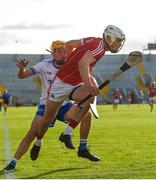 20 June 2018; David Griffin of Cork in action against Thomas Douglas of Waterford during the Bord Gais Energy Munster Under 21 Hurling Championship Semi-Final match between Cork and Waterford at Pairc Ui Chaoimh in Cork. Photo by Eóin Noonan/Sportsfile