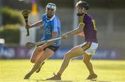 20 June 2018; Eoghan Conroy of Dublin in action against Joe O'Connor of Wexford during the Bord Gáis Energy Leinster GAA Hurling U21 Championship Semi-Final match between Dublin and Wexford at Parnell Park in Dublin. Photo by David Fitzgerald/Sportsfile