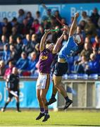 20 June 2018; Paddy Smyth of Dublin in action against Rory O'Connor of Wexford during the Bord Gáis Energy Leinster GAA Hurling U21 Championship Semi-Final match between Dublin and Wexford at Parnell Park in Dublin. Photo by David Fitzgerald/Sportsfile