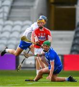 20 June 2018; Billy Nolan of Waterford saves a shot on goal by Conor Cahalane of Cork during the Bord Gais Energy Munster Under 21 Hurling Championship Semi-Final match between Cork and Waterford at Pairc Ui Chaoimh in Cork. Photo by Eóin Noonan/Sportsfile