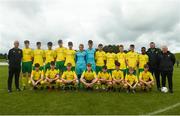 15 June 2018; Donegal squad prior to the Cup semi-final match between Donegal and Cavan/Monaghan during the SFAI Kennedy Cup Finals at University of Limerick, Limerick. Photo by Tom Beary/Sportsfile