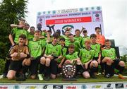 15 June 2018; NDSL celebrate after the Shield Final match between Limerick Desmond and NDSL during the SFAI Kennedy Cup Finals at University of Limerick, Limerick. Photo by Tom Beary/Sportsfile