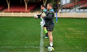 21 June 2018; Sean Cronin, right, and Niall Scannell during Ireland rugby squad training at North Sydney Oval in Sydney, Australia. Photo by Brendan Moran/Sportsfile