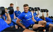 21 June 2018; The Leinster Rugby players were back for pre-season training today in UCD and new kit partner adidas were on hand to kit out the players with their new training apparel for 2018/19. The adidas boot van was also on site in UCD for players to try on the latest adidas footwear ahead of pre-season training. The new adidas Leinster Rugby training kit will be available to pre-order from Life Style Sports from this Friday, 22nd June 2018 at lifestylesports.com. Pictured is Josh van der Flier. Photo by Ramsey Cardy/Sportsfile