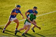 21 June 2018; Brian Timmons of Limerick in action against Jerome Cahill of Tipperary during the Bord Gais Energy Munster Under 21 Hurling Championship Semi-Final match between Tipperary and Limerick at Semple Stadium in Thurles, Tipperary. Photo by Eóin Noonan/Sportsfile