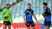 22 June 2018; Captain Peter O'Mahony, centre, with Rob Kearney, left, and Conor Murray during the Ireland rugby squad captain's run at Allianz Stadium in Sydney, Australia. Photo by Brendan Moran/Sportsfile